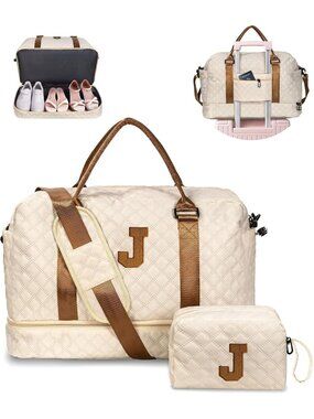 Stylish Duffle Bag with Shoe Compartment | Perfect Weekender Bag for Women